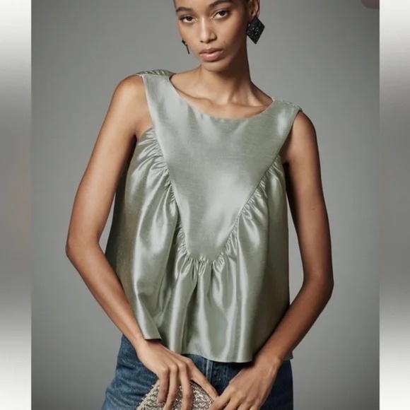 NWT Anthropologie Mare Mare Swing Tank Mint Green Medium - Picture 4 of 4